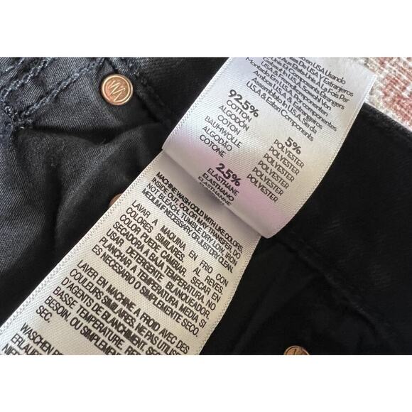 Mother The Insider Crop Ankle Not Guilty Womens Black Jeans Size 25 - Picture 8 of 10